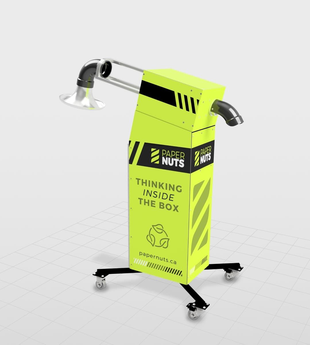 Paper Nuts factory-in-a-box machine