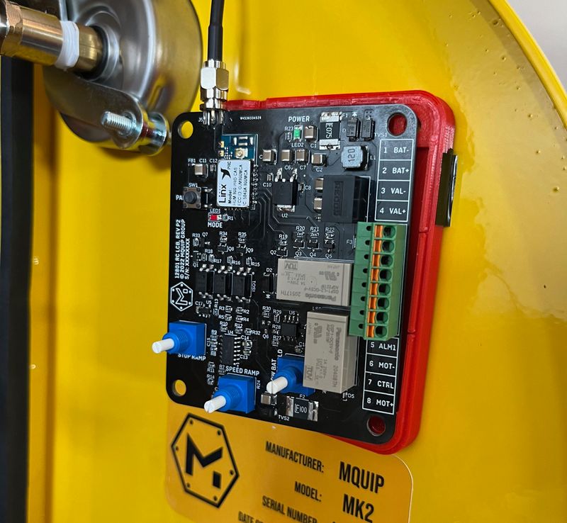 Custom MQUIP remote control circuit board